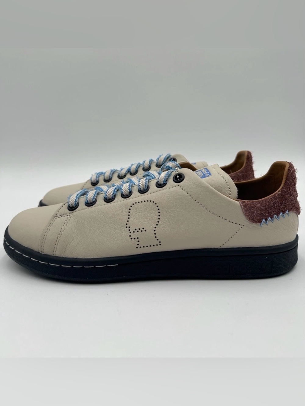 adidas x Human Made Stan Smith Cream Leather Sneakers